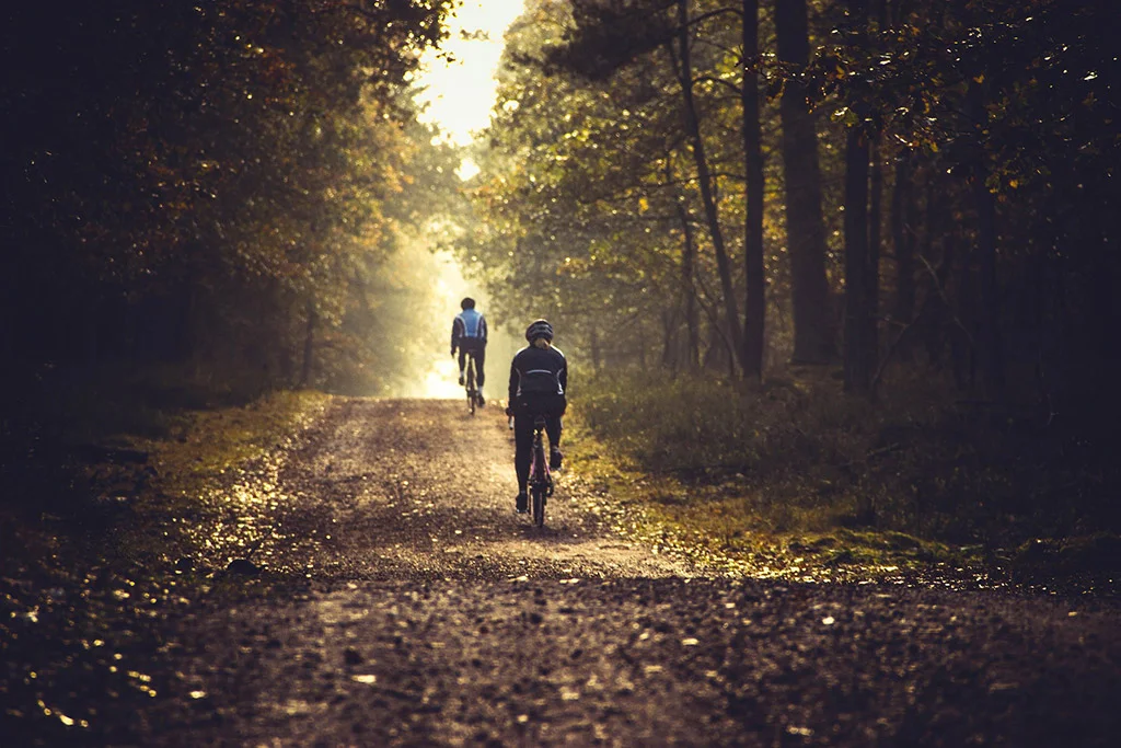 autumn gravel biking
